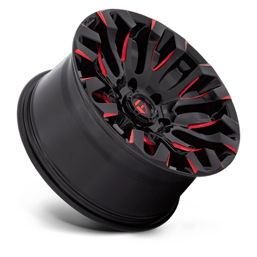 Fuel Off-Road D829 18X9 Gloss Black Milled W/ Red Tint 6x139.7 +1mm