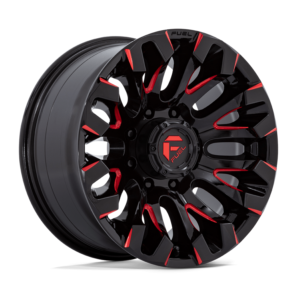 Fuel Off-Road D829 18X9 Gloss Black Milled W/ Red Tint 8x165.1 +1mm