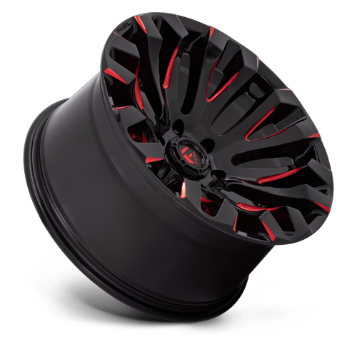 Fuel Off-Road D829 20X9 Gloss Black Milled W/ Red Tint 5x127 +1mm