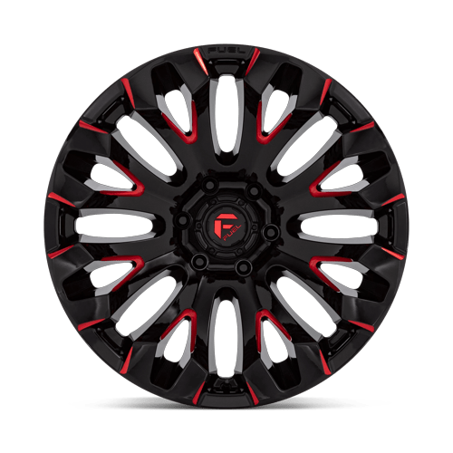 Fuel Off-Road D829 20X10 Gloss Black Milled W/ Red Tint 5x139.7 -18mm