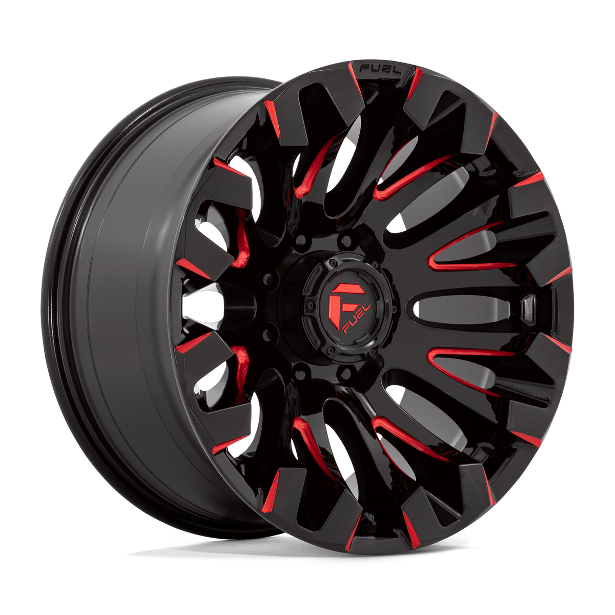 Fuel Off-Road D829 20X10 Gloss Black Milled W/ Red Tint 8x165.1 -18mm