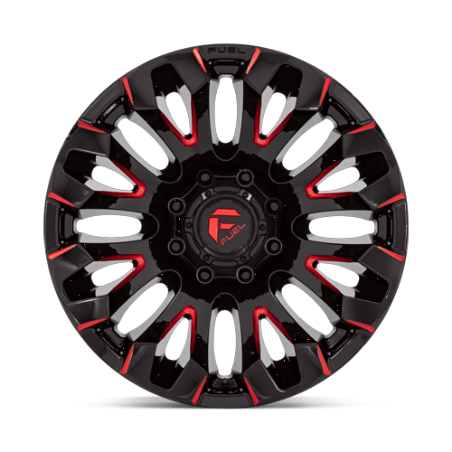 Fuel Off-Road D829 20X10 Gloss Black Milled W/ Red Tint 8x180 -18mm
