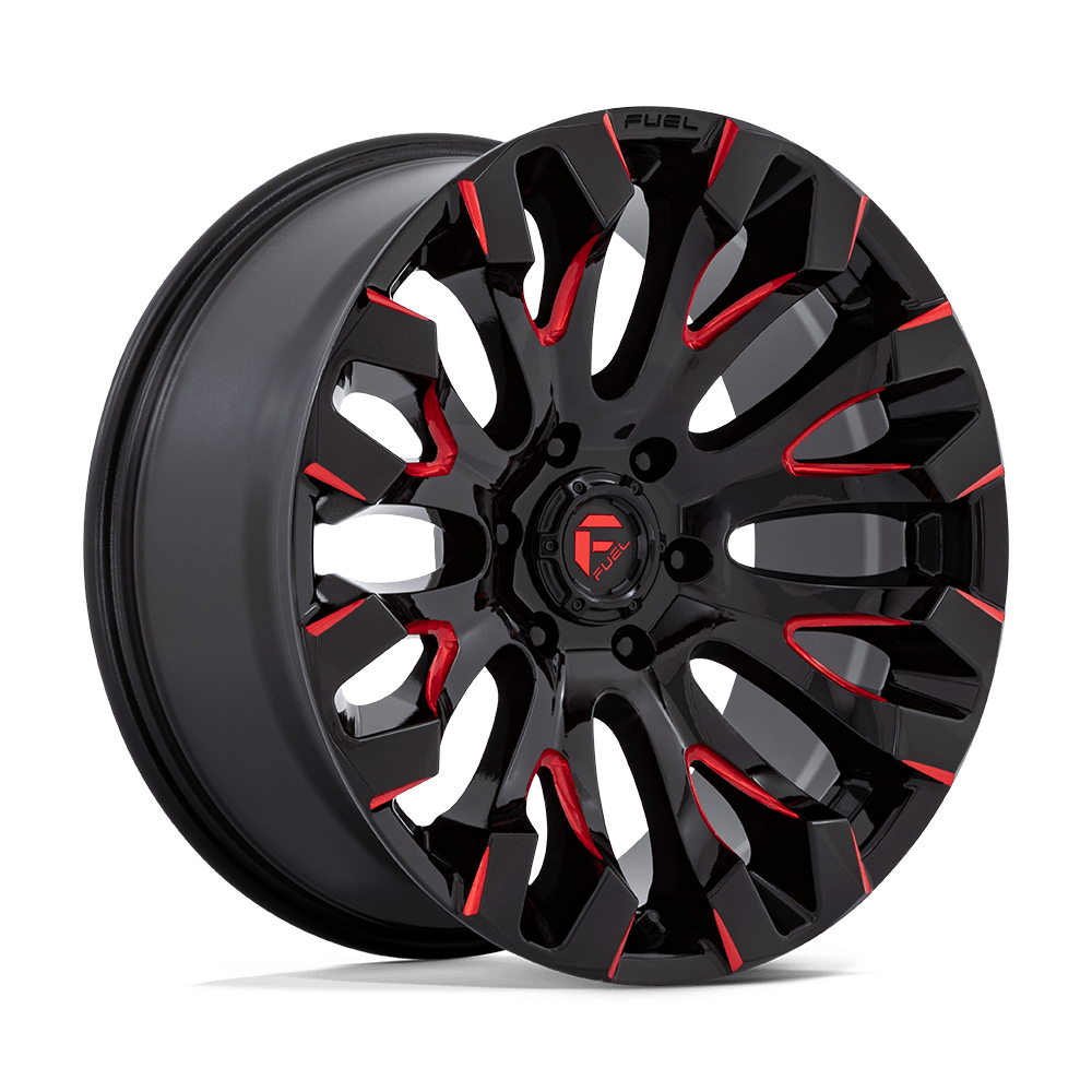 Fuel Off-Road D829 20X9 Gloss Black Milled W/ Red Tint 6x139.7 +1mm