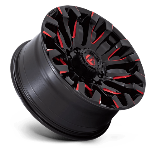 Fuel Off-Road D829 20X9 Gloss Black Milled W/ Red Tint 8x180 +1mm