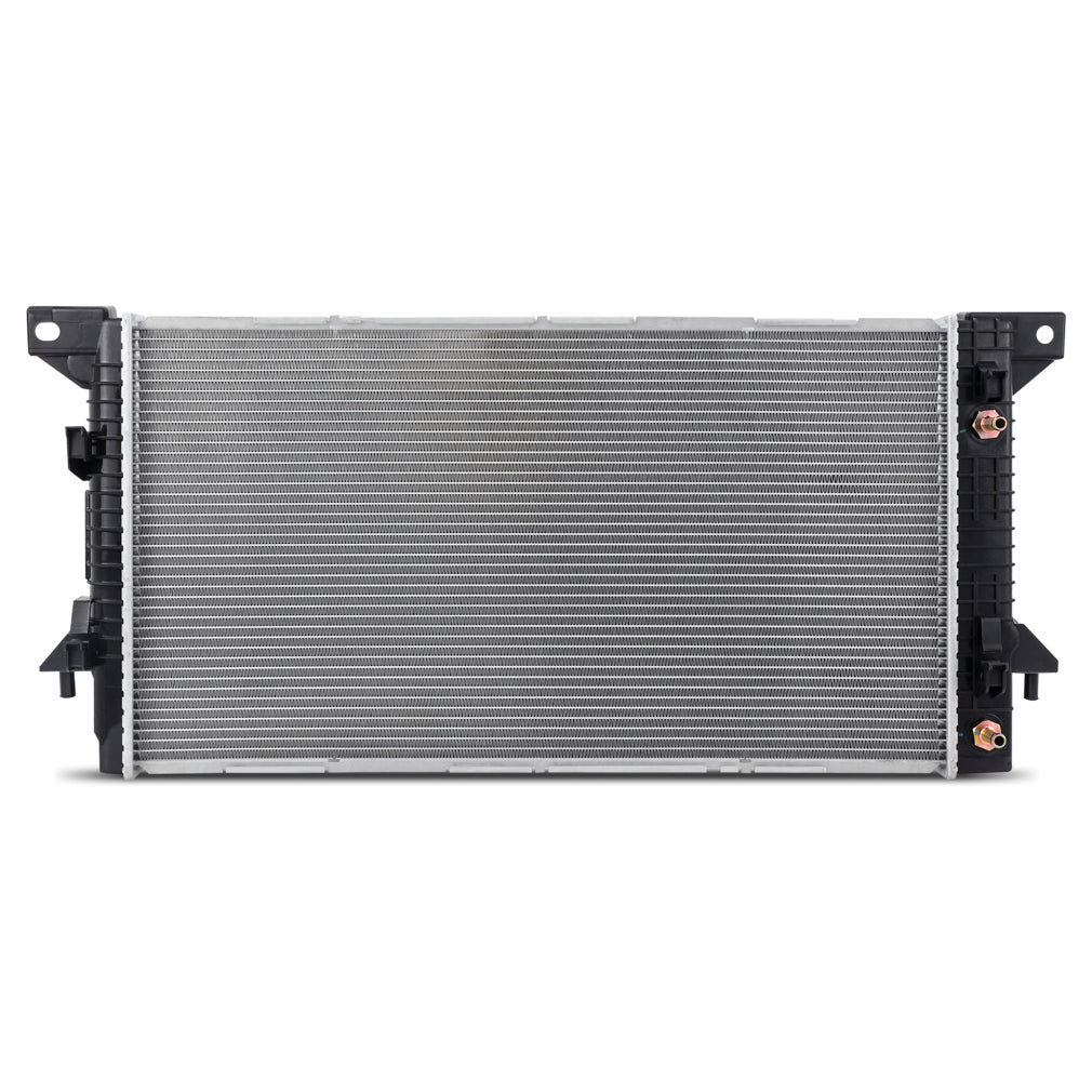Mishimoto 11-14 Ford F-150 3.5L EcoBoost Replacement Radiator - R13229 for 2011-2014 Ford F 150 - angle view