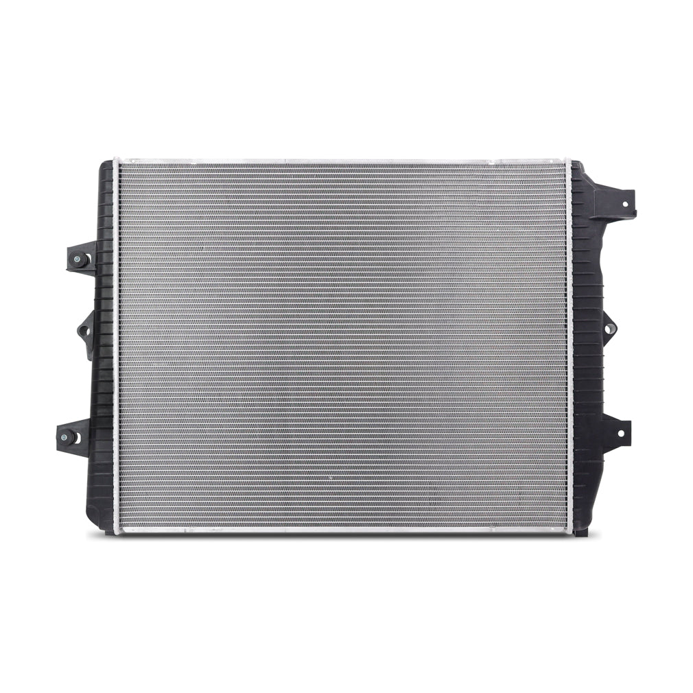 Mishimoto 11-16 Chevy Silverado 6.6L Duramax Replacement Radiator - R13244 for 2011-2016 Chevrolet Silverado 2500 - angle vie