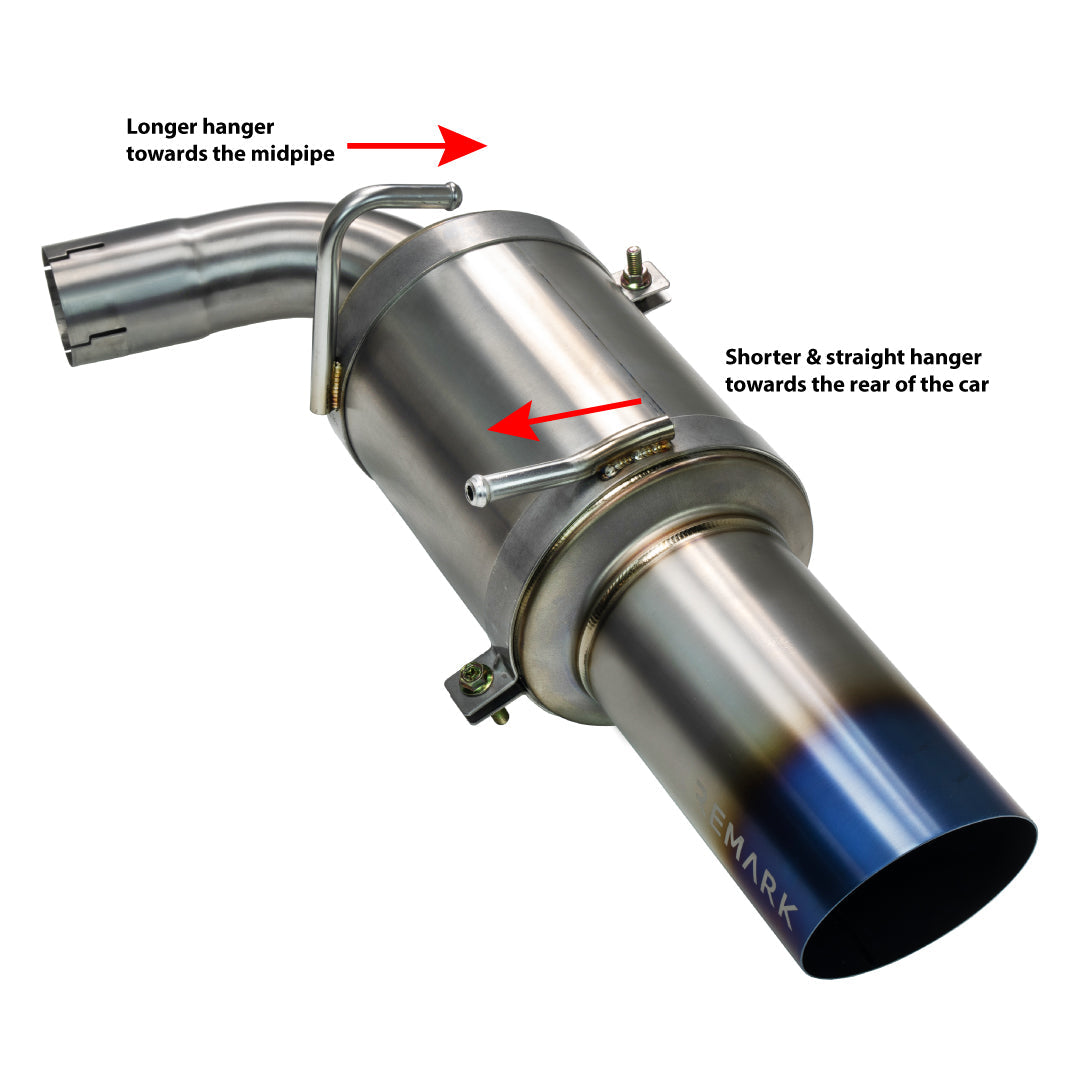 Remark 2022+ Toyota GR86 / Subaru BRZ Burnt Titanium Catback Exhaust System - RK-C1063T-04T
