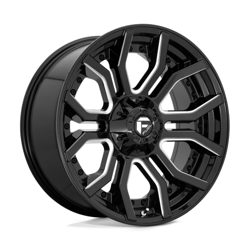 Fuel Off-Road Aluminum Wheels 20X9 Rage D711 Gloss Black Milled