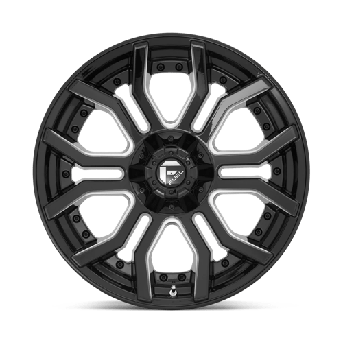 Fuel Off-Road D711 24X12 Gloss Black Milled 6x135/5.5 -44mm