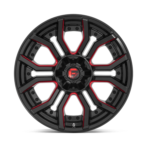 Fuel Off-Road D712 20X10 Gloss Black W/ Red Tint 6x135/5.5 -18mm