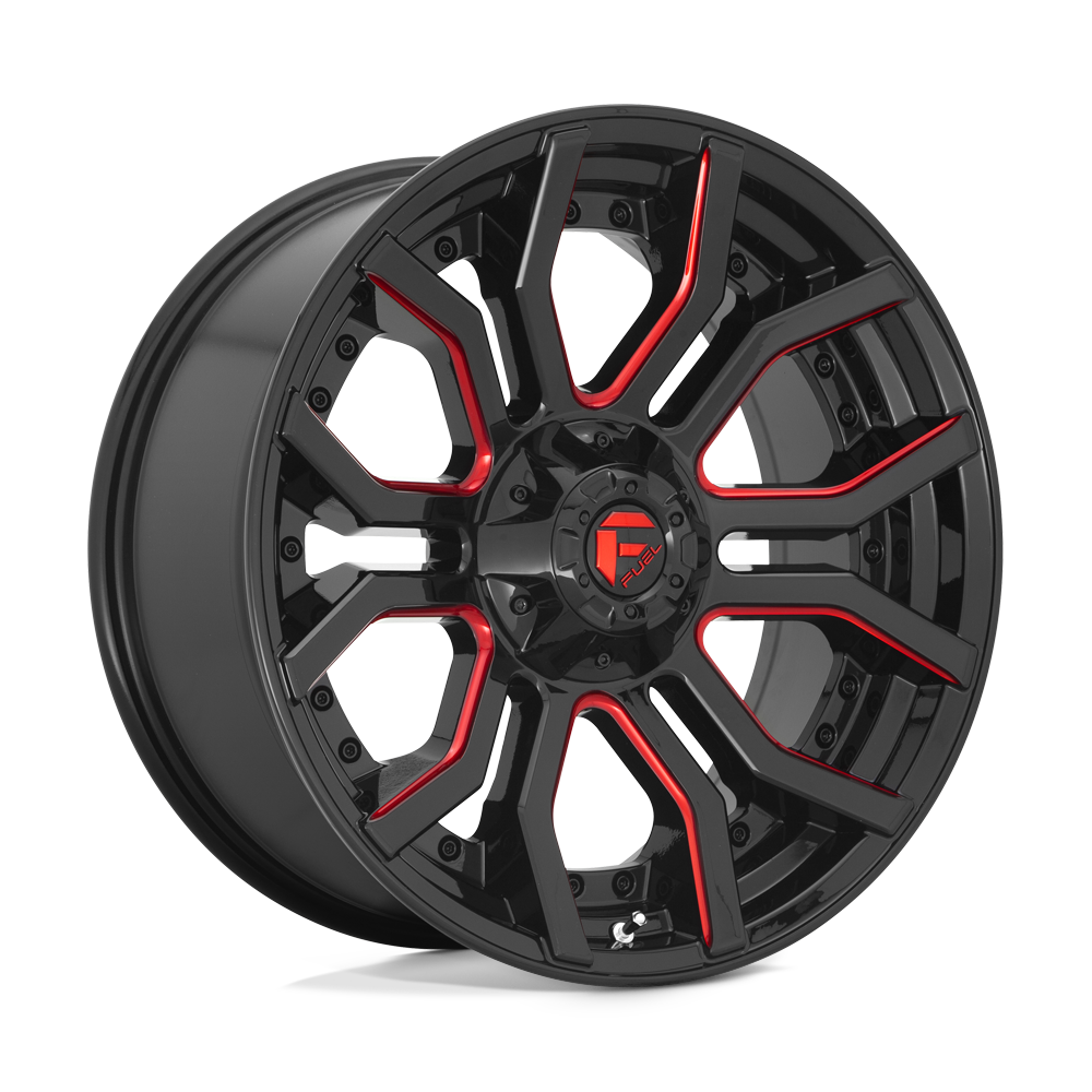 Fuel Off-Road D712 22X10 Gloss Black W/ Red Tint 6x135/5.5 -18mm