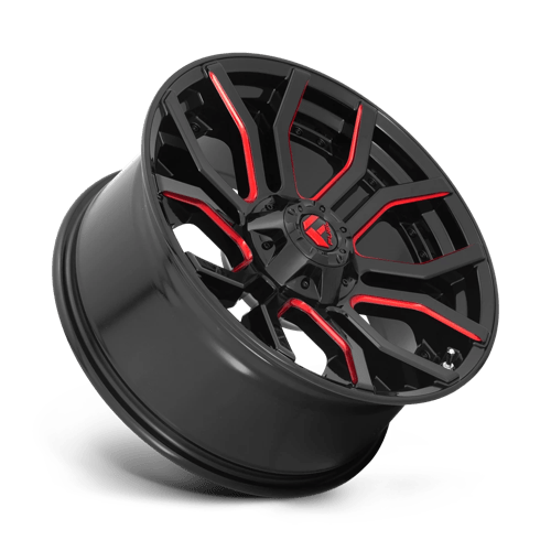 Fuel Off-Road D712 22X10 Gloss Black W/ Red Tint 6x135/5.5 -18mm