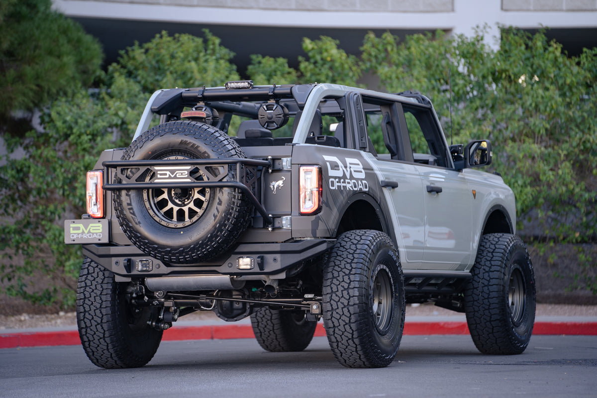 DV8 Offroad - 2021-22 Ford Bronco FS-15 Series Rear Bumper - RBBR-02