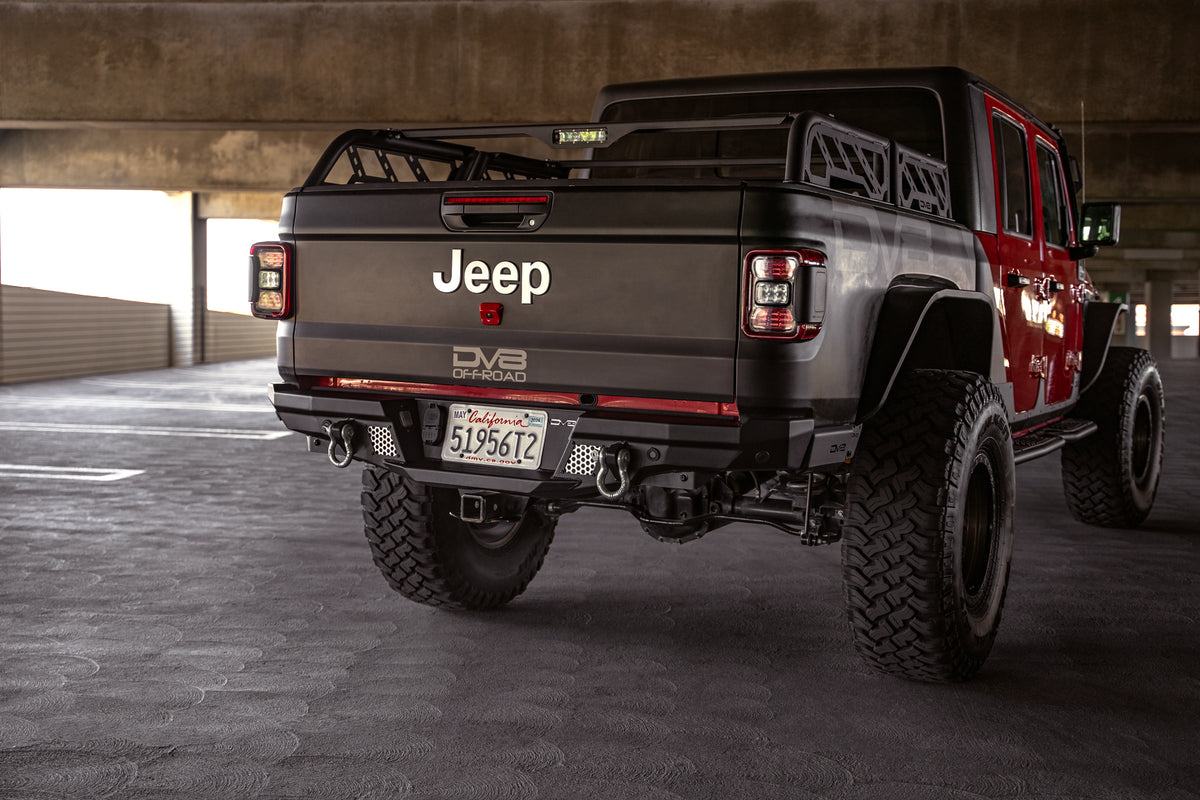 DV8 Offroad - Jeep Gladiator JT MTO Series Rear Bumper - RBGL-06