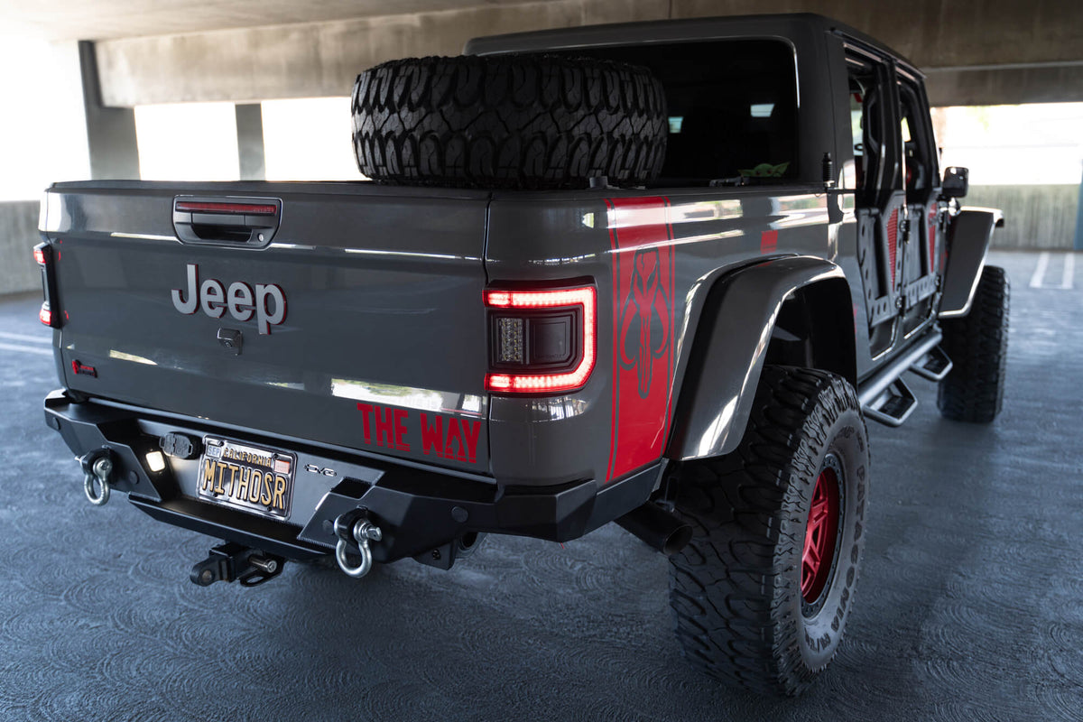 DV8 Offroad - 2020-2023 Jeep Gladiator JT FS-15 Series Rear Bumper - RBGL-11