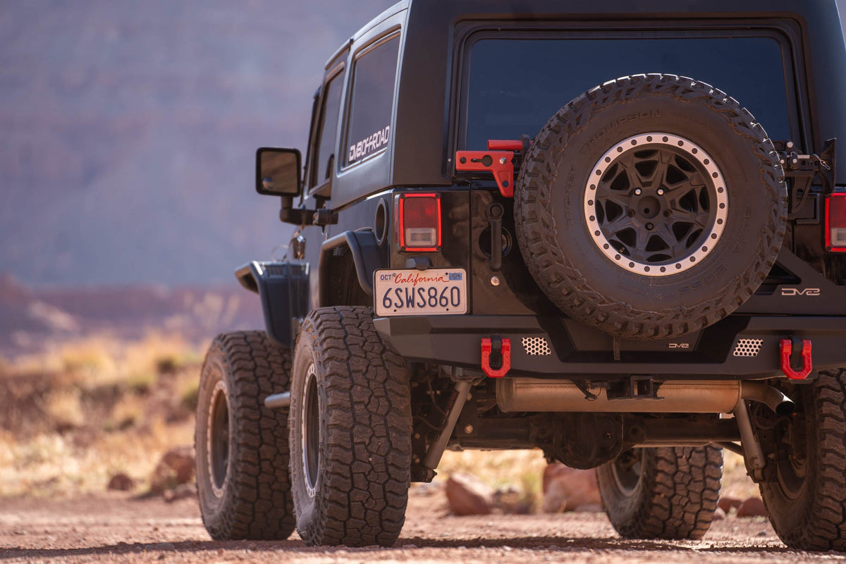 DV8 Offroad - 2007-2018 Jeep Wrangler JK | MTO Series Rear Bumper - RBJK-13