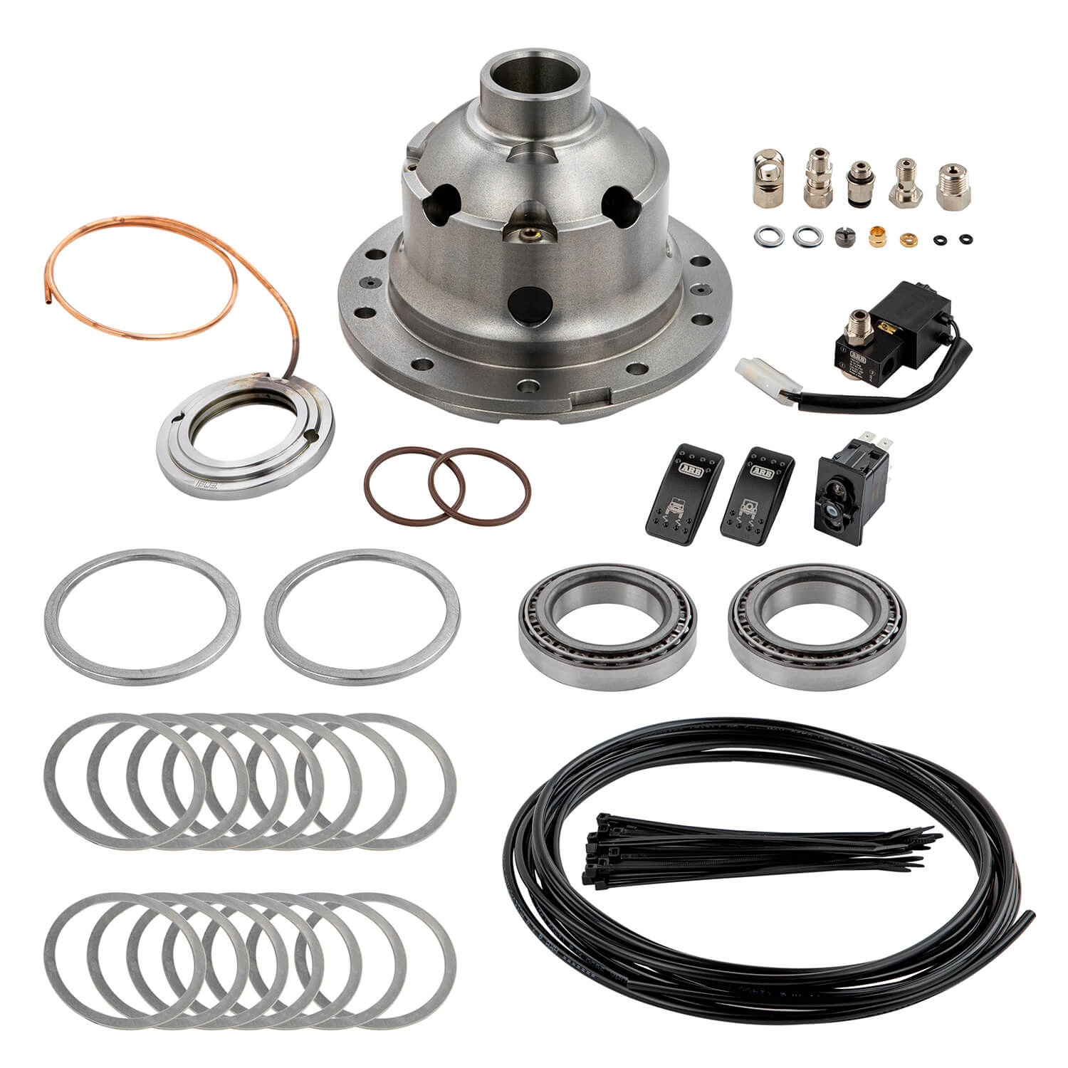 ARB Airlocker Dana44 33Spl 3.92&Up S/N. - RD113 for 1997-2006 Jeep Wrangler - front view