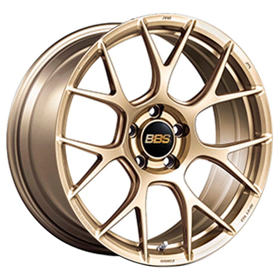 BBS RE-V7 18x9.5 5x114.3 ET38 Gold Wheel -82mm PFS/Clip Required - REV7027GL