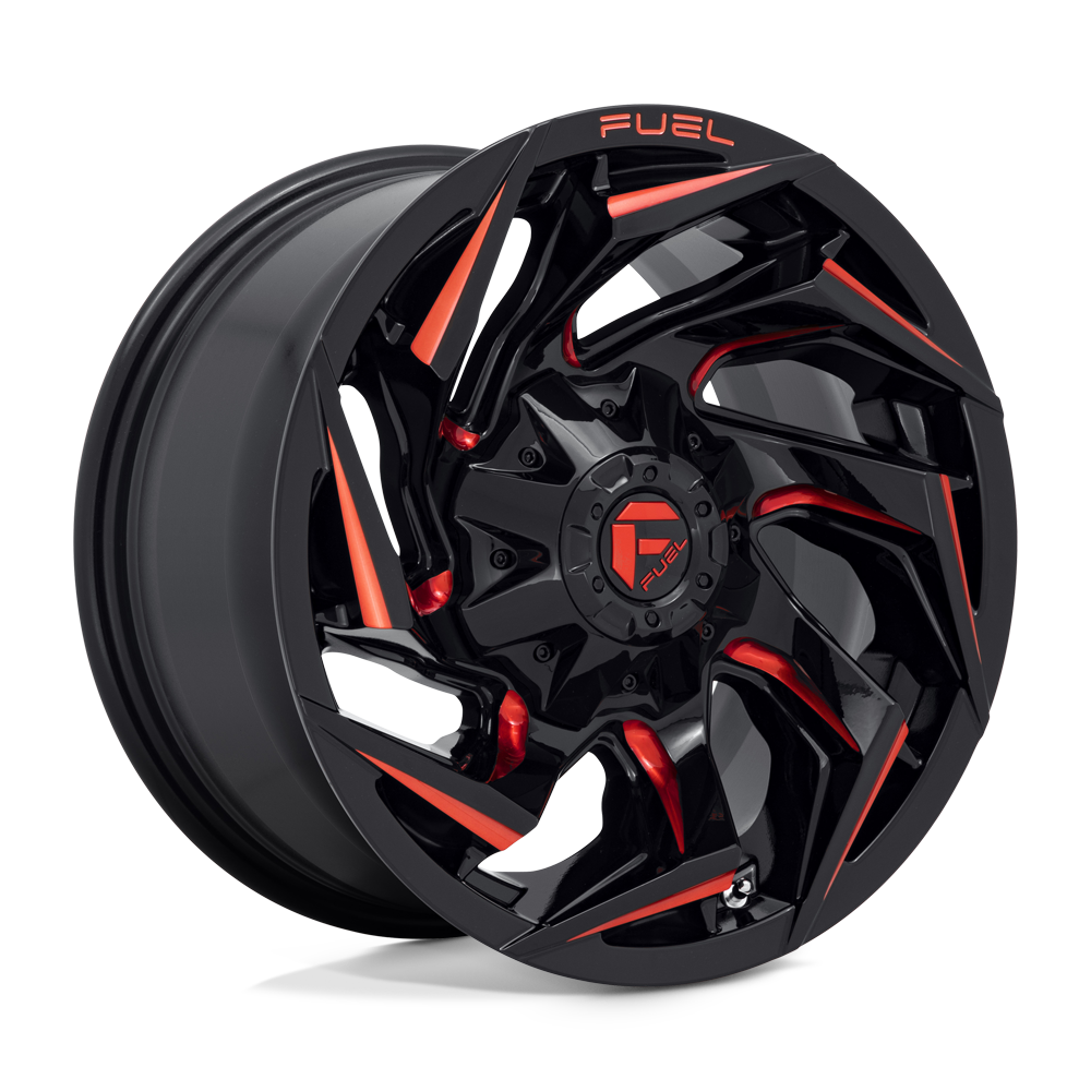 Fuel Off-Road D755 17X9 Gloss Black Milled W/ Red Tint 5x139.7/150 +1mm