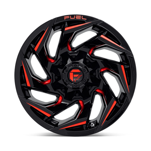 Fuel Off-Road D755 18X9 Gloss Black Milled W/ Red Tint 6x135/5.5 -12mm