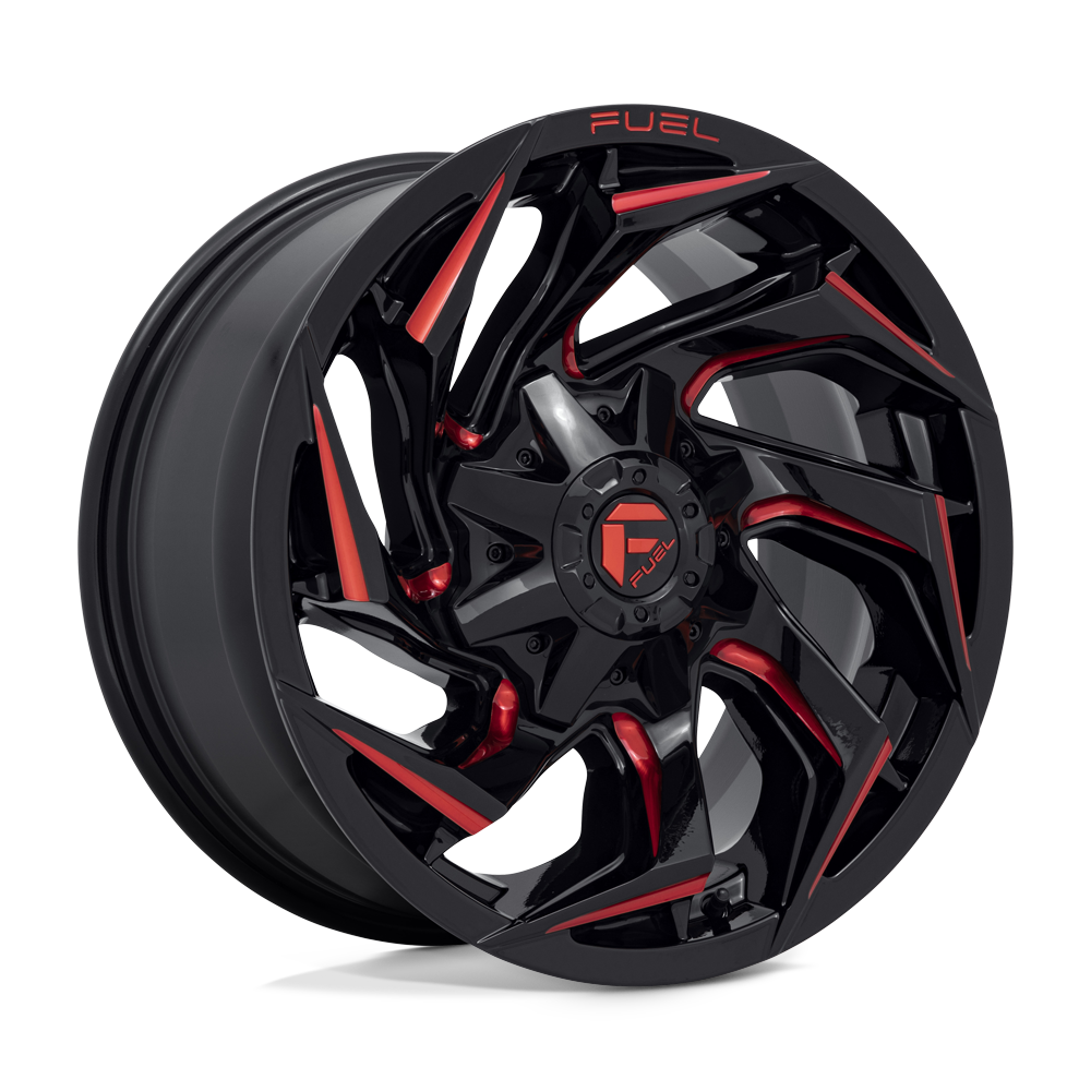 Fuel Off-Road D755 18X9 Gloss Black Milled W/ Red Tint 6x135/5.5 +1mm