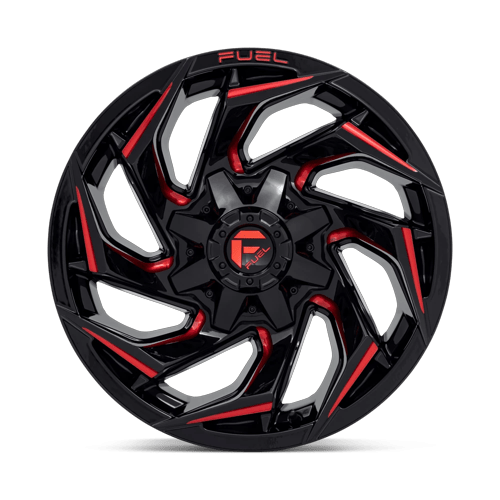 Fuel Off-Road D755 18X9 Gloss Black Milled W/ Red Tint 6x135/5.5 +1mm