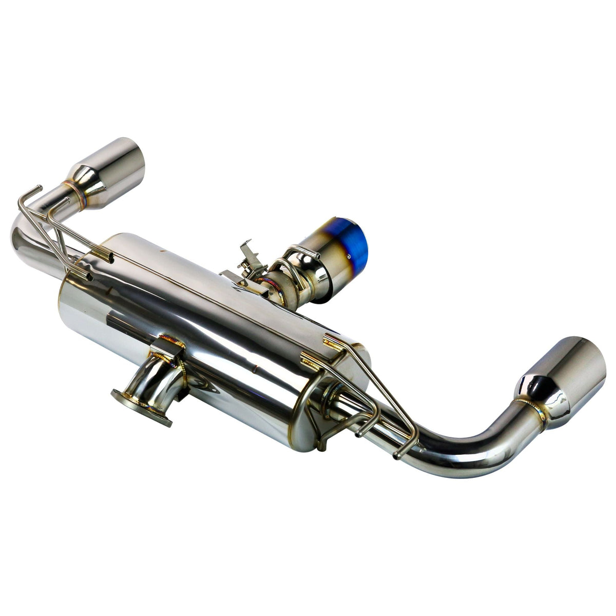 Remark 2023+ Toyota GR Corolla Elite Spec Cat-Back Exhaust w/ Outer Polished & Center Burned TI Tips - RK-C3076T-05