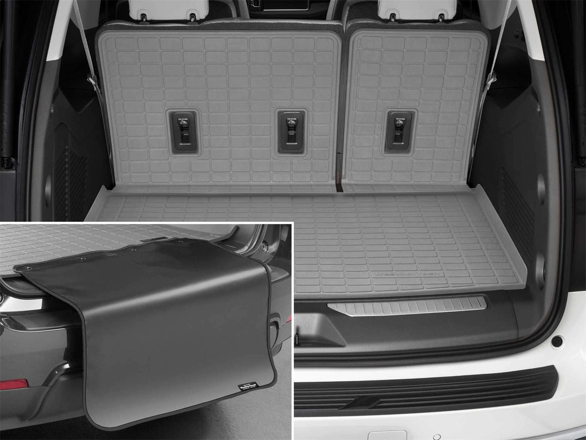 Weathertech - SeatBack Cargo Liner HP w/Bumper Protector - Gray Behind 3rd Row Seating 21 Suburban / 21 Yukon - 421750IM