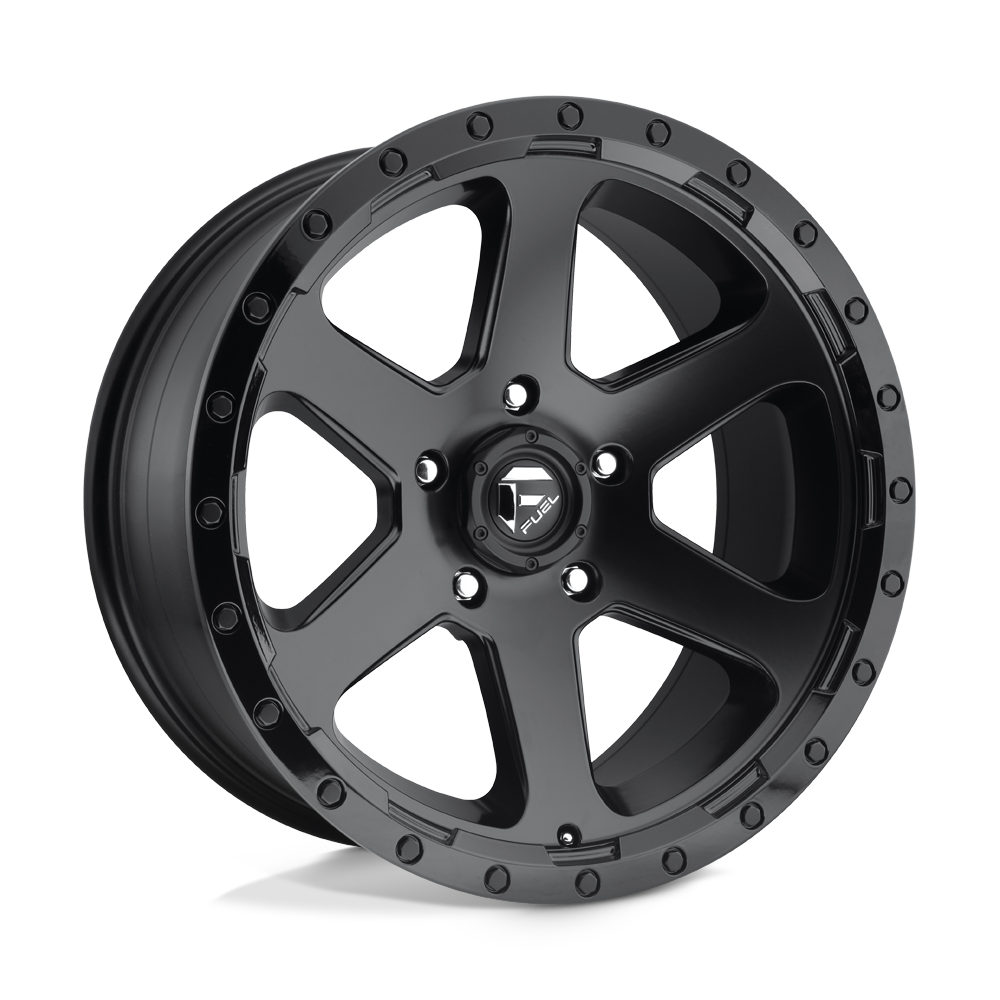 Fuel Off-Road D589 17X9 Matte Black Gloss Black Lip 5x127 +1mm