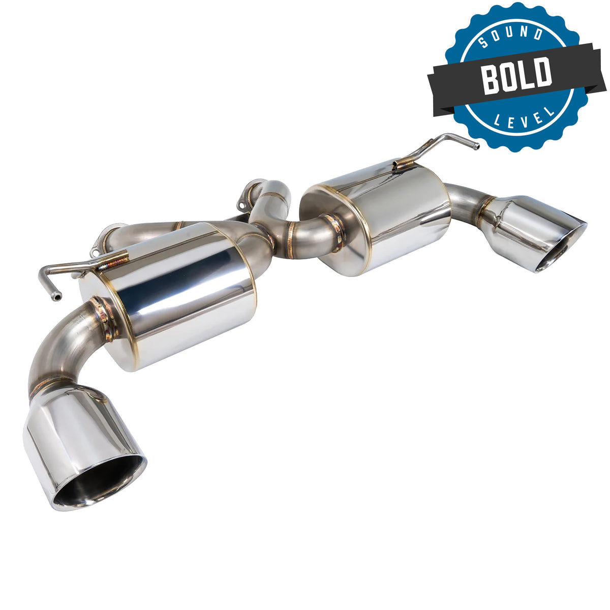 Remark Nissan 370Z (Z34) V2 Axle Back Exhaust w/Stainless Steel Double Wall Tip - RK-A2063N-01