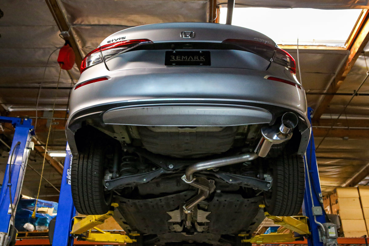 REMARK 2022+ Honda Civic Sport Sedan (FE2) Sports Touring Spec Catback Exhaust - Burnt Steel Tip - RK-C1063H-11T
