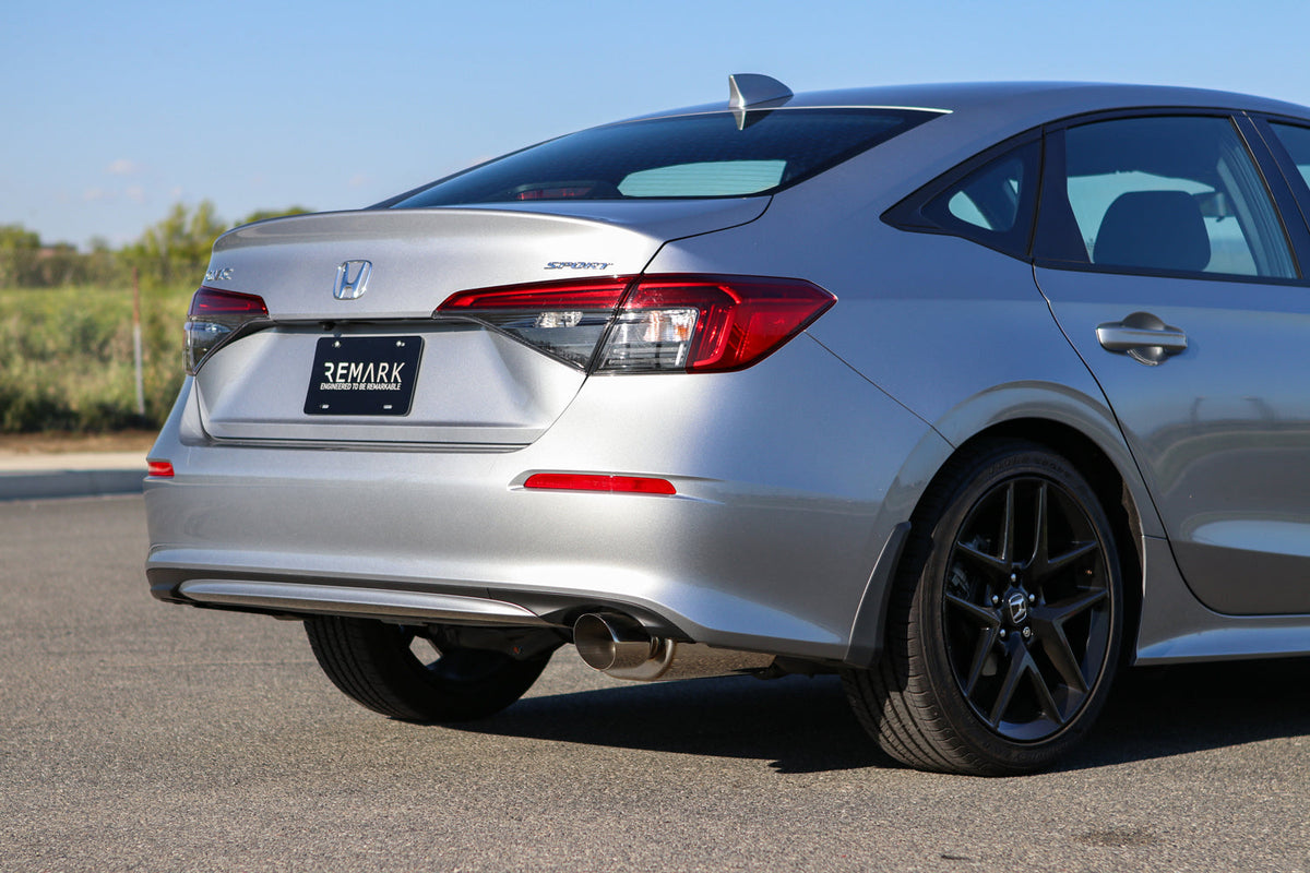 REMARK 2022+ Honda Civic Sport Sedan (FE2) Sports Touring Spec Catback Exhaust - Burnt Steel Tip - RK-C1063H-11T