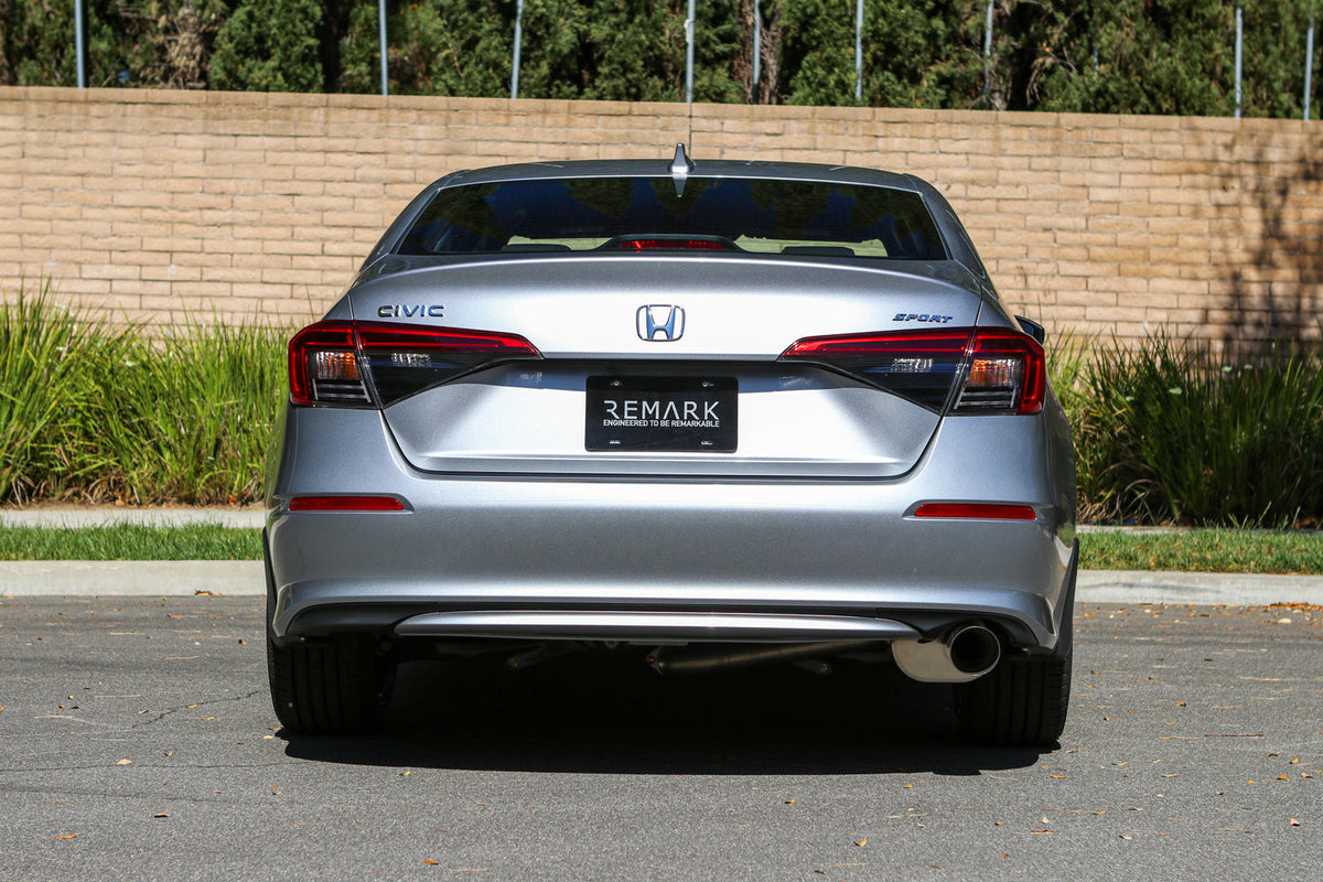 REMARK 2022+ Honda Civic Sport Sedan (FE2) Sports Touring Spec Catback Exhaust - Burnt Steel Tip - RK-C1063H-11T