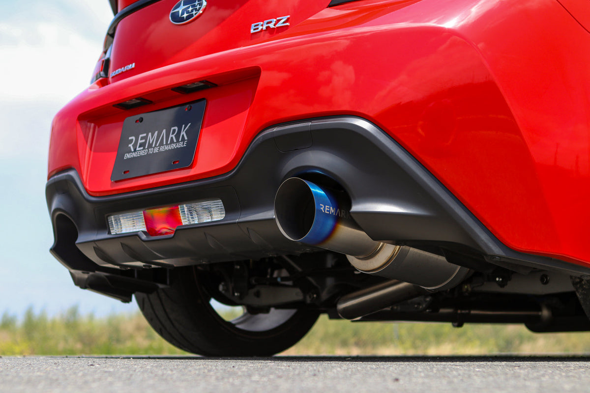 REMARK 2022 Subaru BRZ Catback Exhaust - R1 Spec Single-Exit Full Titanium (Resonated) - RK-C1063T-04TFC