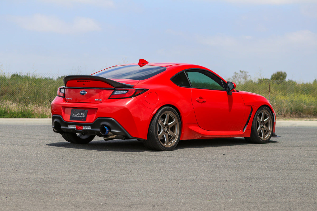 REMARK 2022 Subaru BRZ Catback Exhaust - R1 Spec Single-Exit Full Titanium (Resonated) - RK-C1063T-04TFC