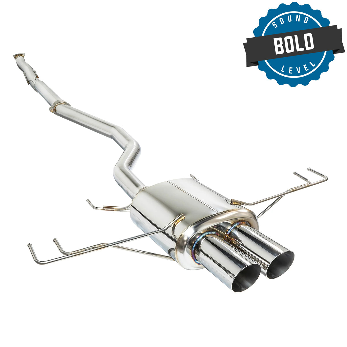 Remark 2017+ Honda Civic Sport (Non-Resonated) Cat-Back Exhaust w/Stainless Steel Tip Cover - RK-C1076H-04