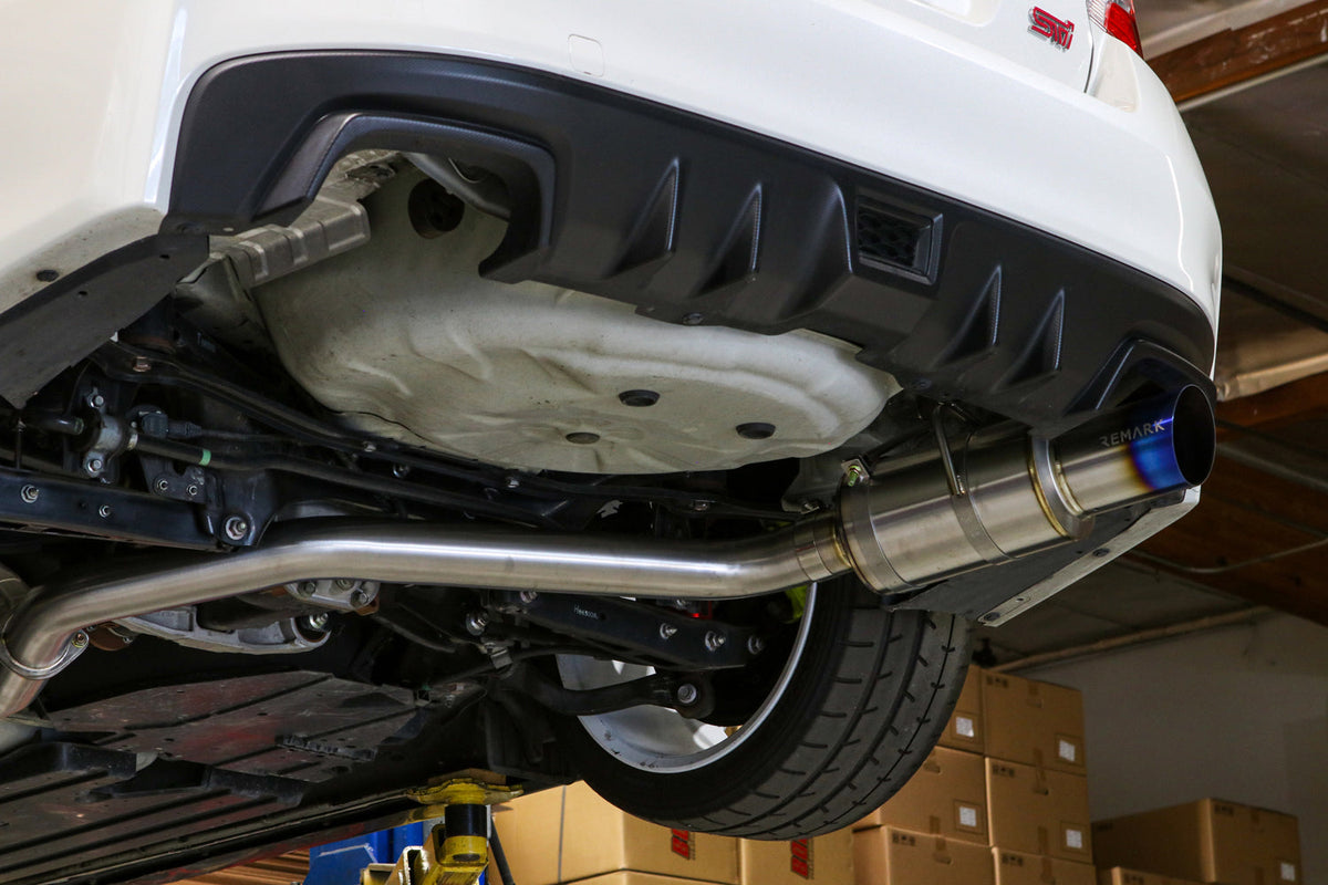 Remark 15-21 Subaru WRX STI R1 Spec Cat-Back Exhaust Single Exit - Full Titanium - RK-C1076S-01TF