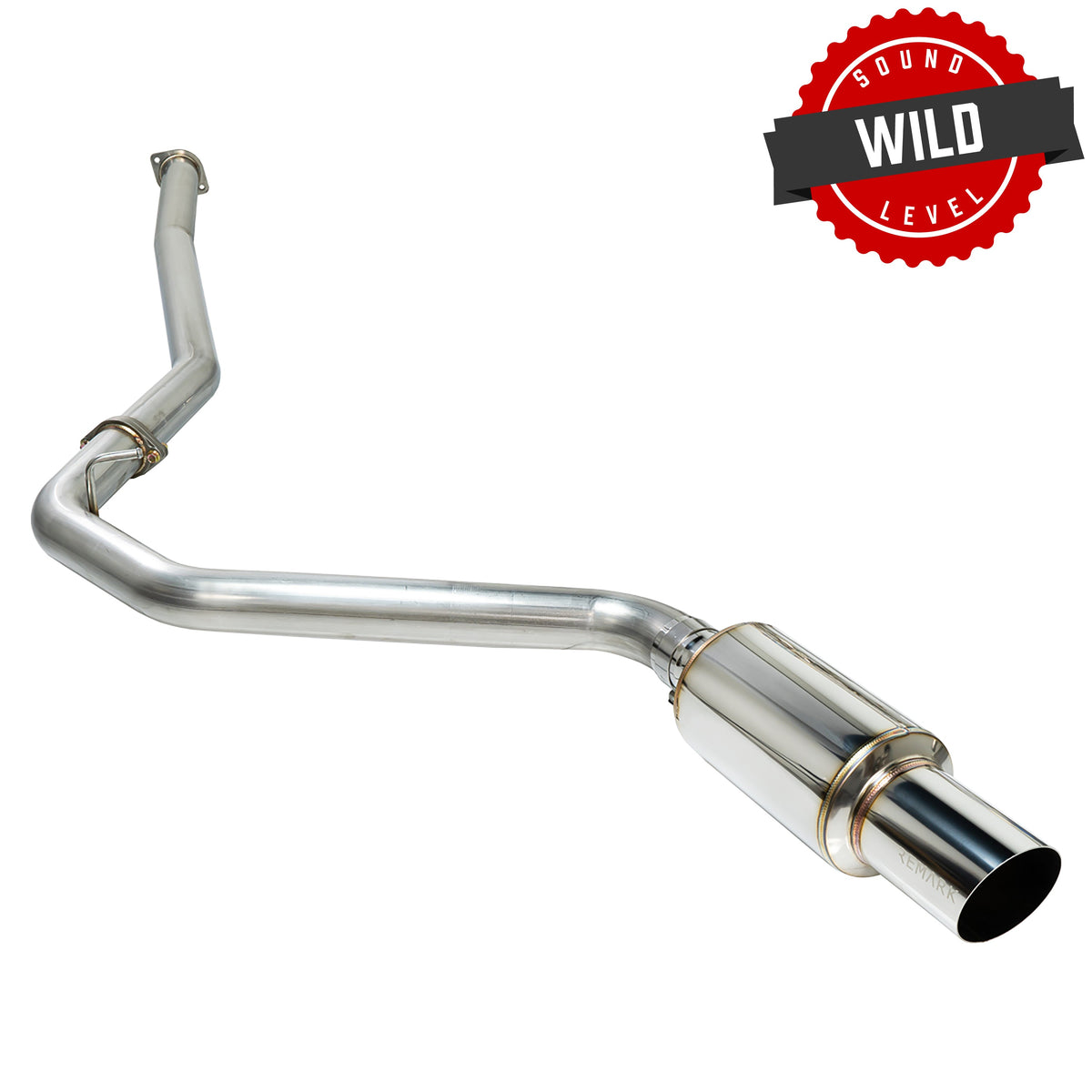 Remark 2015+ Subaru WRX/STI (VA) R1-Spec Single-Exit Cat-Back Exhaust w/ Stainless Steel Muffler - RK-C1076S-01