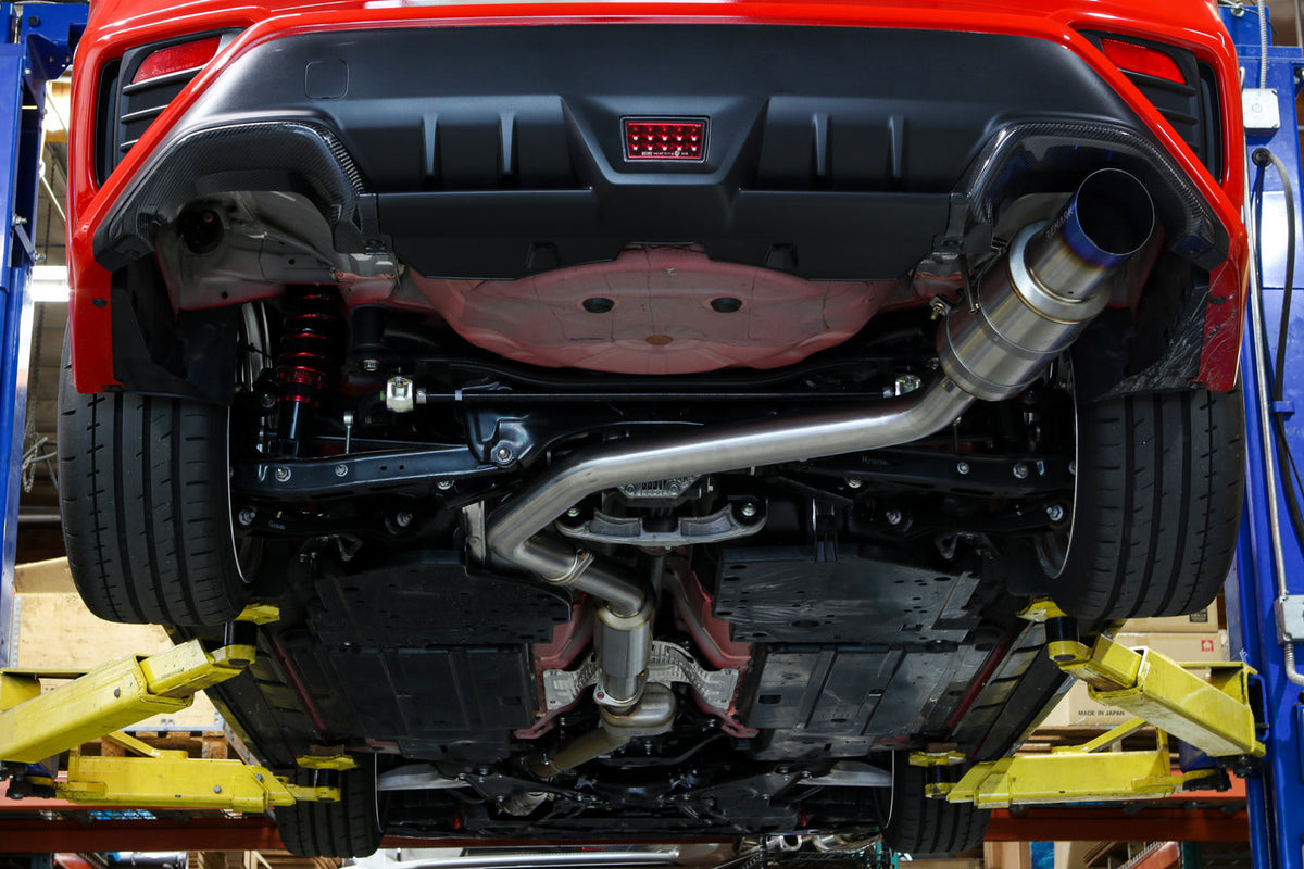 REMARK 2022+ Subaru WRX VB Catback Exhaust - R1 Spec Single-Exit Full Titanium (Resonated) - RK-C1076S-03TFC
