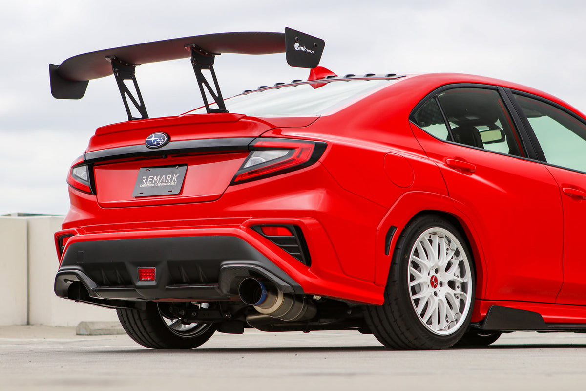 REMARK 2022+ Subaru WRX VB Catback Exhaust - R1 Spec Single-Exit Full Titanium (Resonated) - RK-C1076S-03TFC