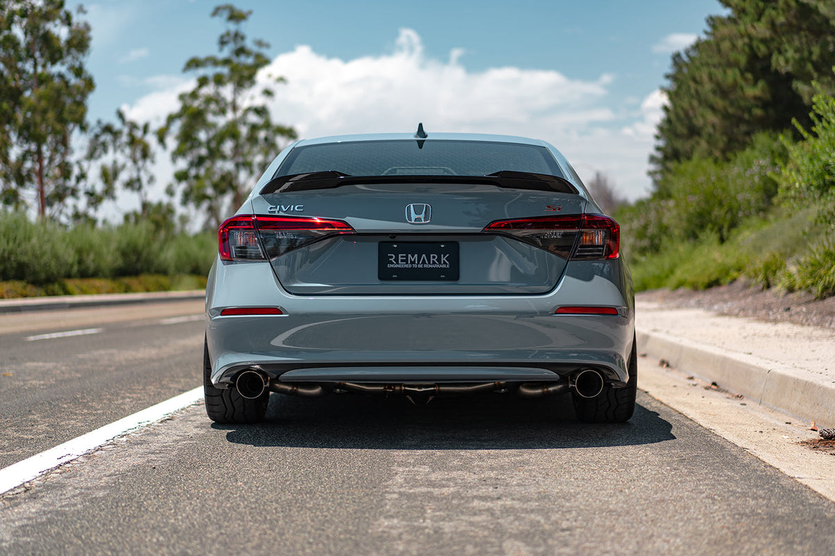 Remark 2022+ Honda Civic Si FE1 Sport Touring (Link Loop) Catback Exhaust w/ Burnt Stainless Tip - RK-C2063H-08T