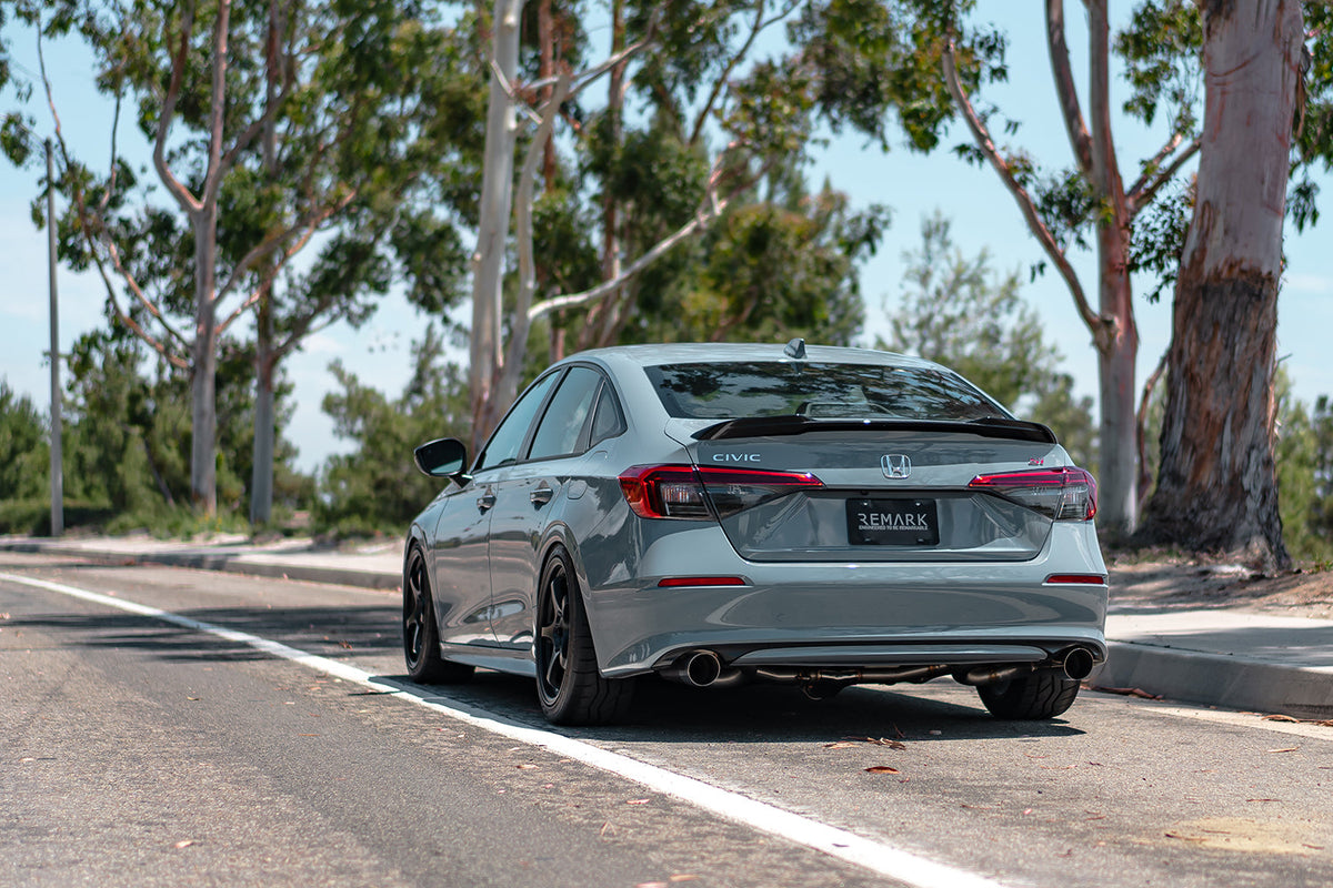 Remark 2022+ Honda Civic Si FE1 Sport Touring (Link Loop) Catback Exhaust w/ Burnt Stainless Tip - RK-C2063H-08T