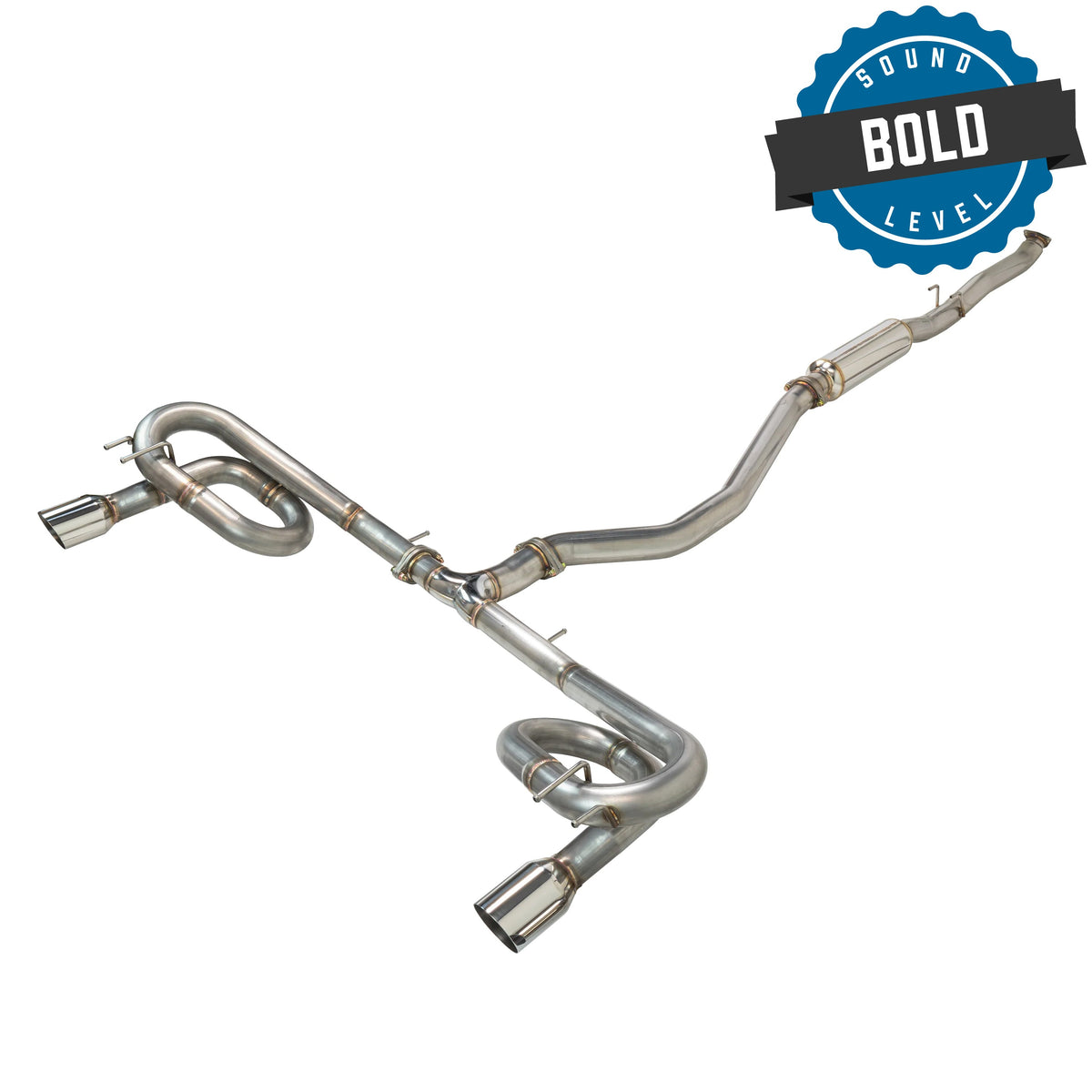 Remark 2022+ Honda Civic Si FE1 Sport Touring (Link Loop) Catback Exhaust w/ Stainless Steel Tip - RK-C2063H-08