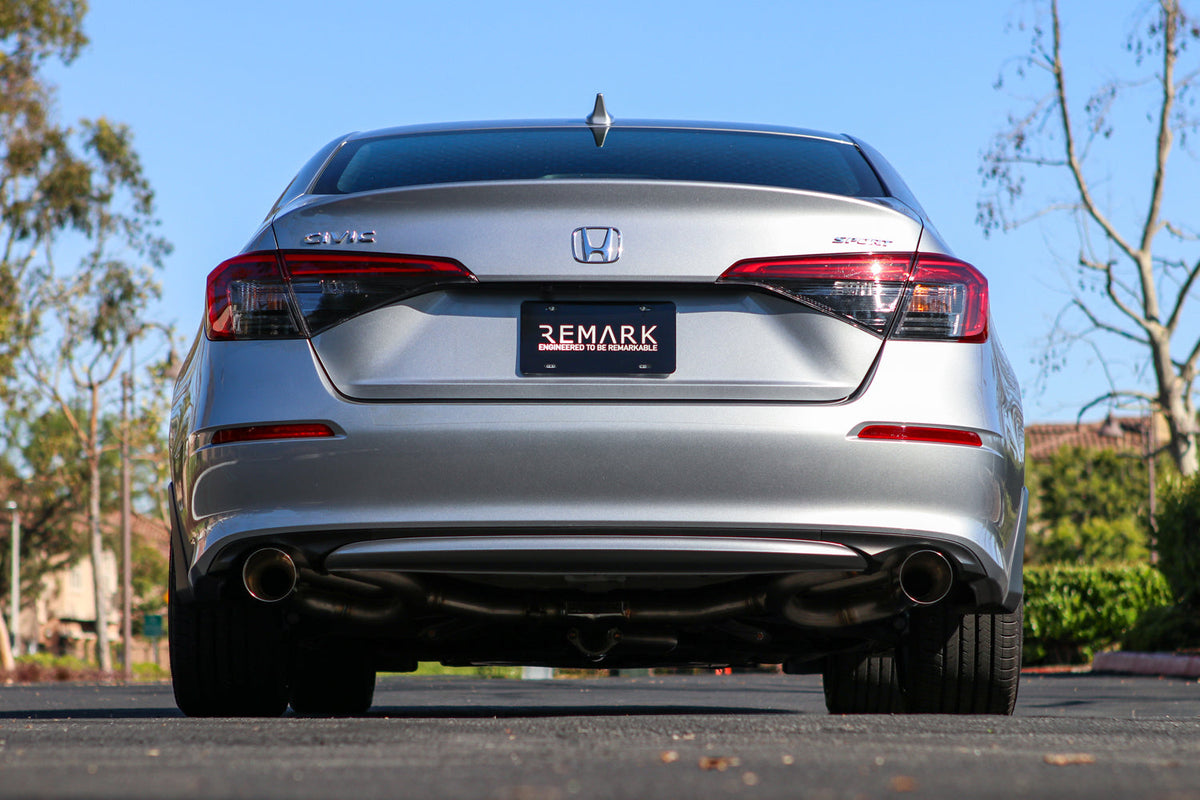 Remark 2022+ Honda Civic Sport Sedan (FE2) Catback Exhaust - Dual Stainless Steel Tips - RK-C2063H-11