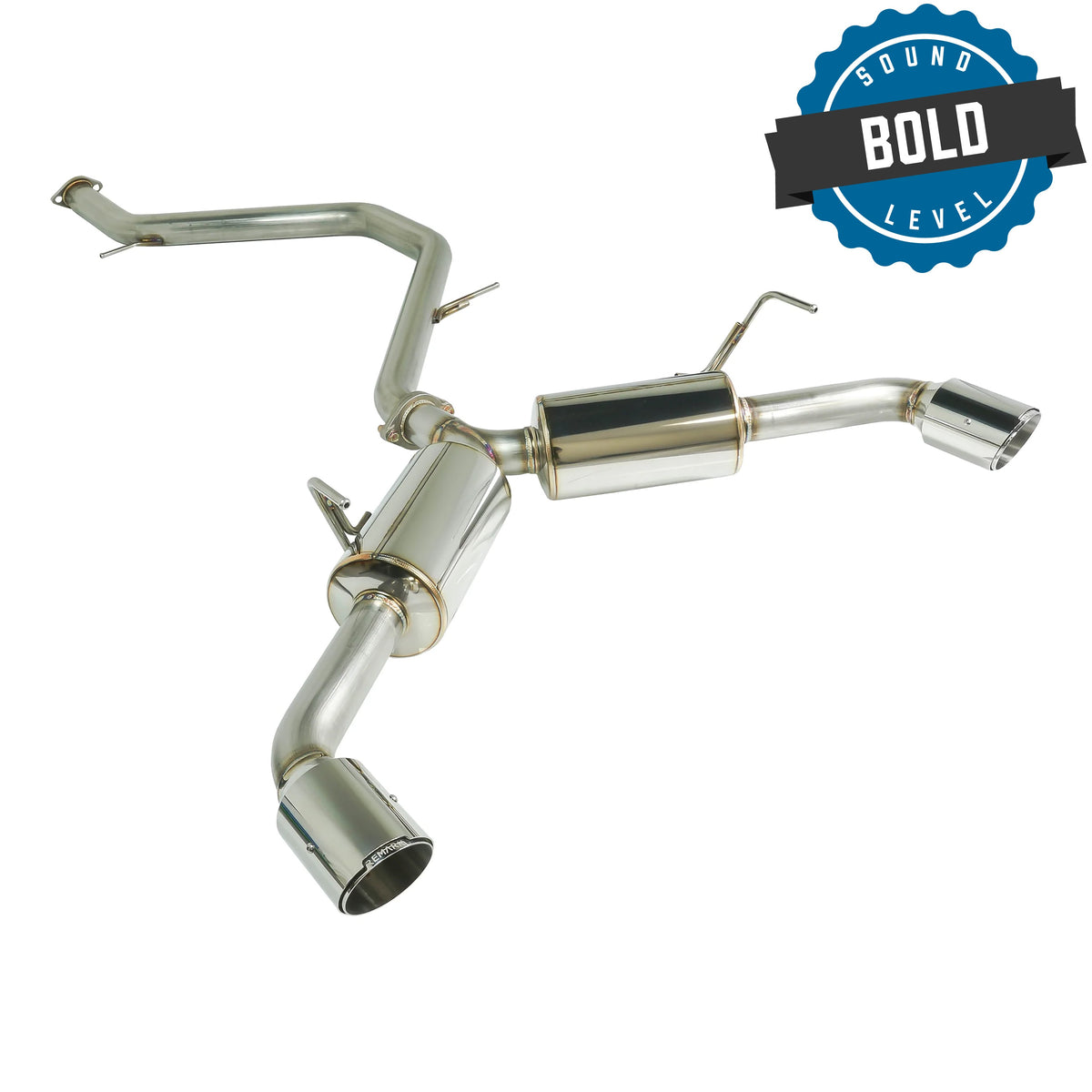 Remark 2018+ Toyota C-HR Cat-Back Remark Exhaust w/Stainless Steel Tip Cover - RK-C2063T-02