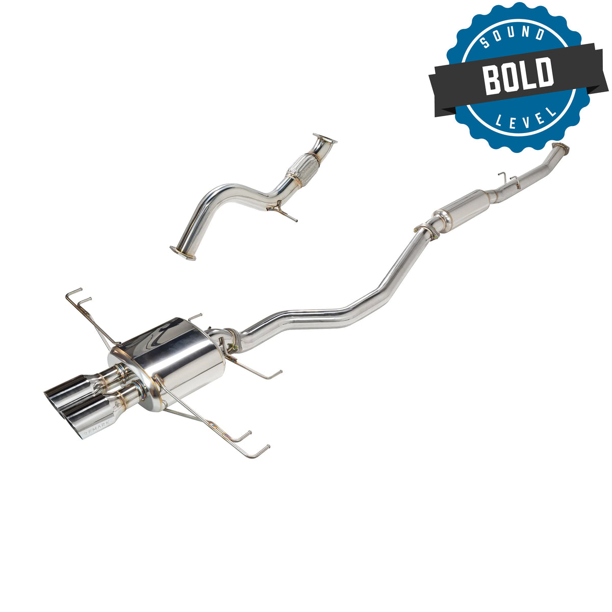 Remark 2023+ Honda Civic Type-R (FL5) Sports Touring Catback Exhaust/Front Pipe - Stainless Steel - RK-C2076H-09