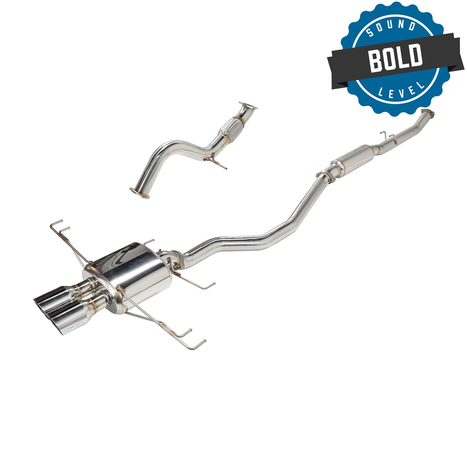 Remark 2023+ Honda Civic Type-R (FL5) Sports Touring Catback Exhaust/Front Pipe - Stainless Steel - RK-C2076H-09