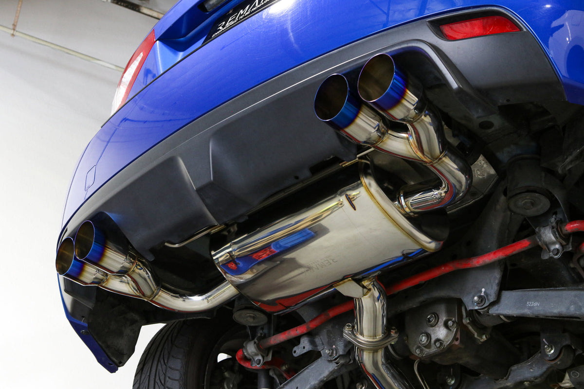 Remark 08-14 Subaru STi GR Hatch Sports Touring Spec - Burnt Quad Tips (Non-Resonated) - RK-C4076S-02TN