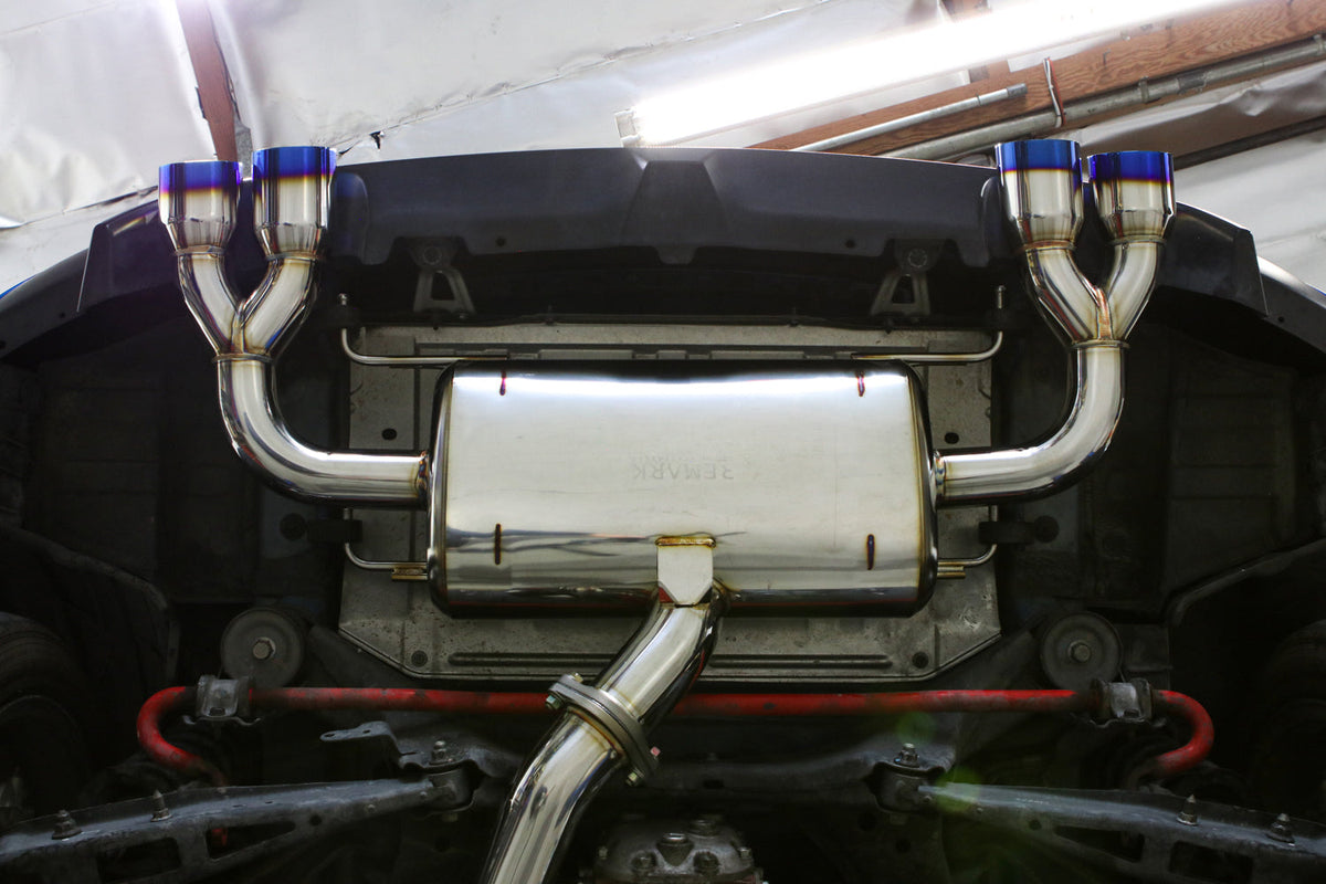 Remark 08-14 Subaru STi GR Hatch Sports Touring Spec - Burnt Quad Tips (Non-Resonated) - RK-C4076S-02TN