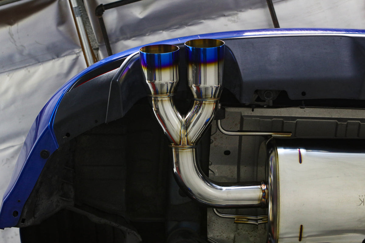 Remark 08-14 Subaru STi GR Hatch Sports Touring Spec - Burnt Quad Tips (Non-Resonated) - RK-C4076S-02TN